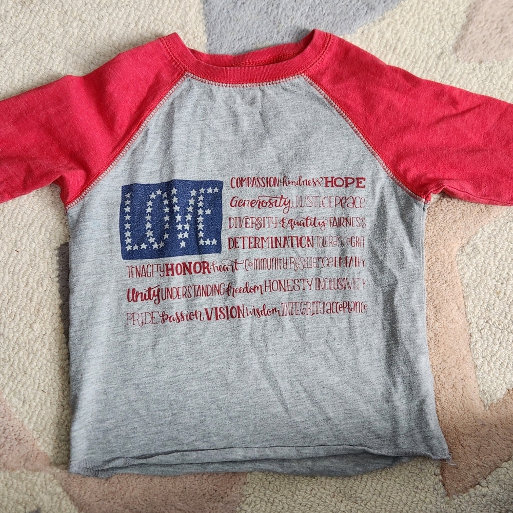 Progressive Patriotic baseball t-shirt 2t